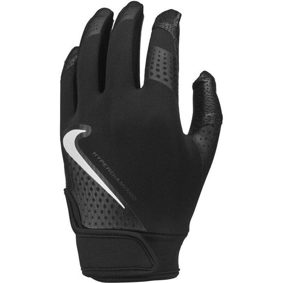Nike Unisex Adult Sz S Black Dri-FIT Hyperdiamond 2.0 Softball Batting Gloves - Picture 3 of 3